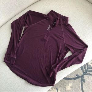 Reebok Half Zip Active Pullover - Small - Burgandy